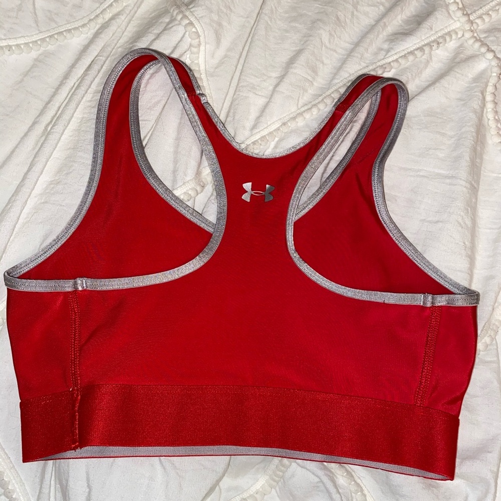 under armour red sports bra ❤️